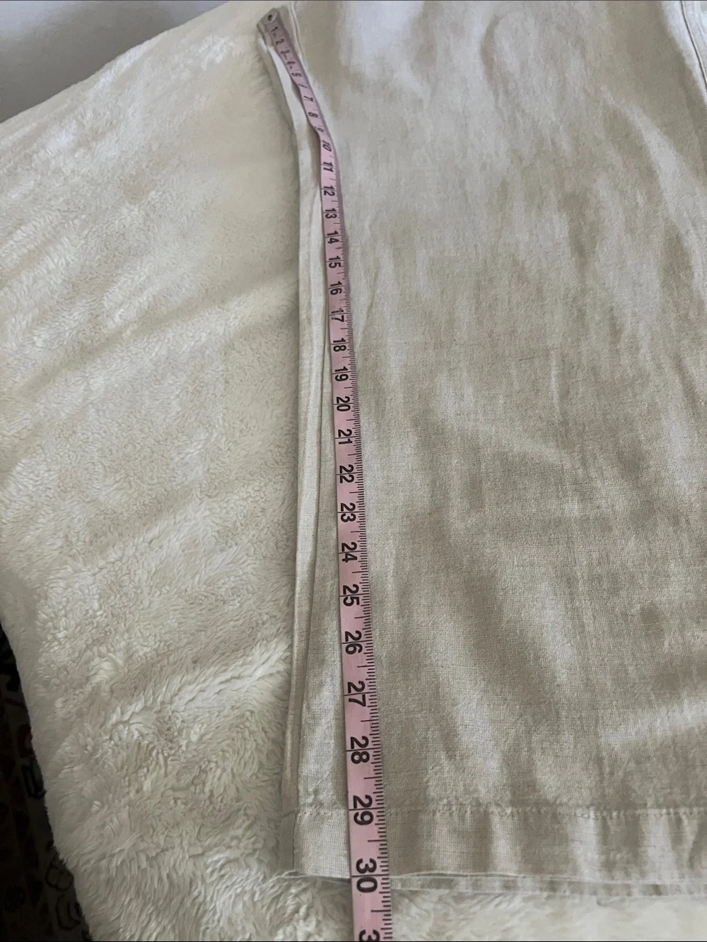 NWT (Liz Claiborne)Cream Linen Blend Drawstring Waist
Wide Leg Pants Size XL - Picture 15 of 17